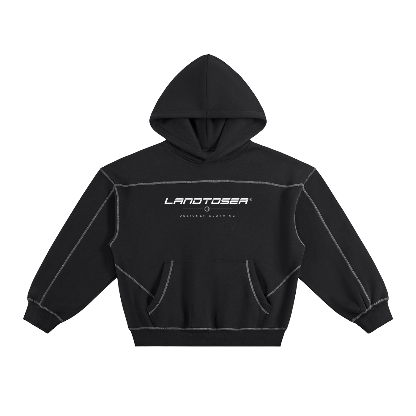LANDTOSEA designer Stitched Hoodie