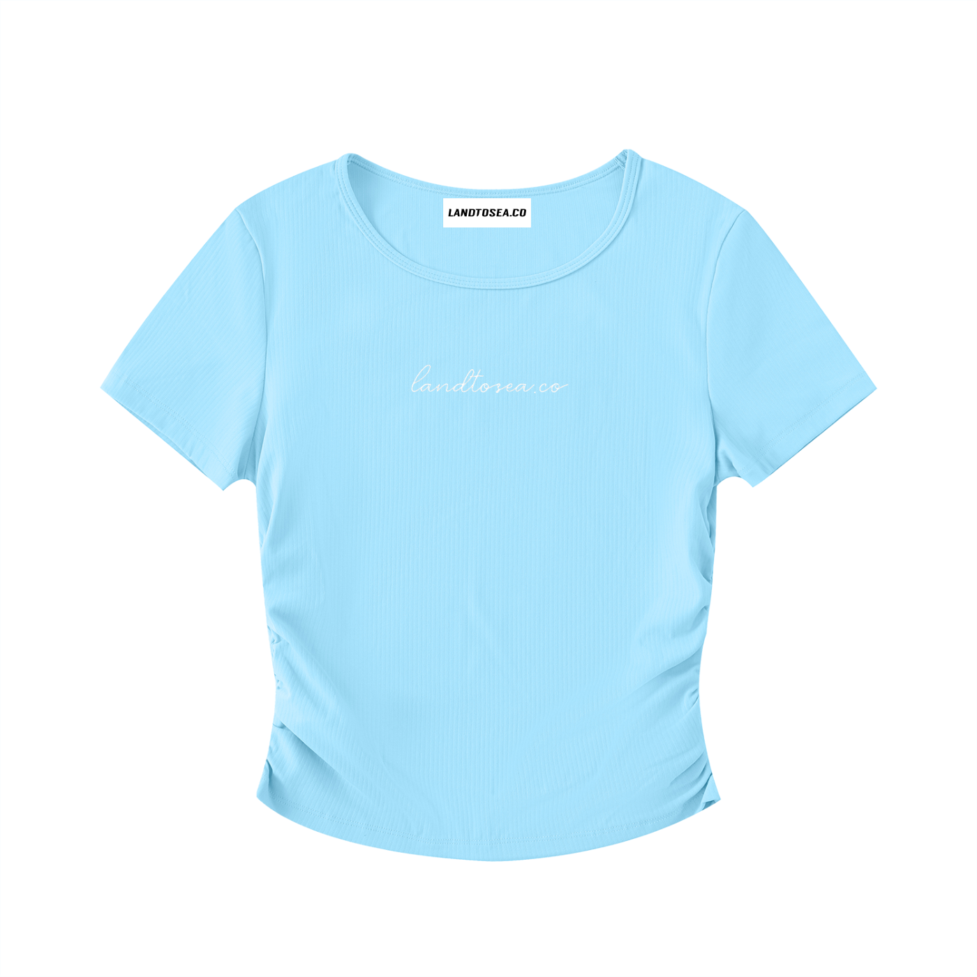 LTS Ruched Bodycon Crop Top