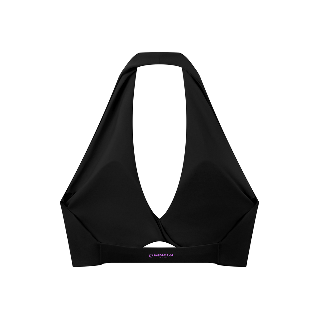 LTS Women's Pleated Halter gym/Sports Bra