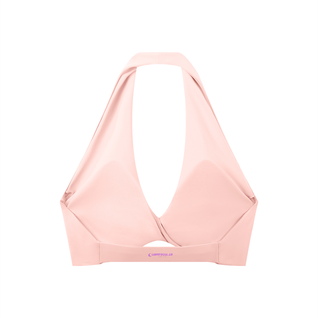LTS Women's Pleated Halter gym/Sports Bra
