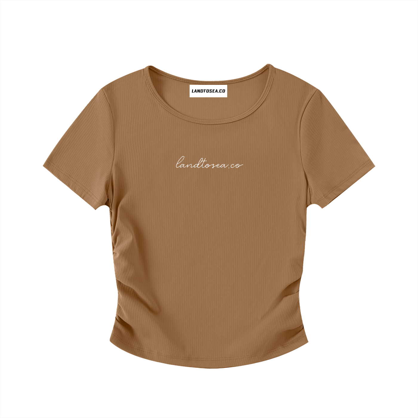 LTS Ruched Bodycon Crop Top