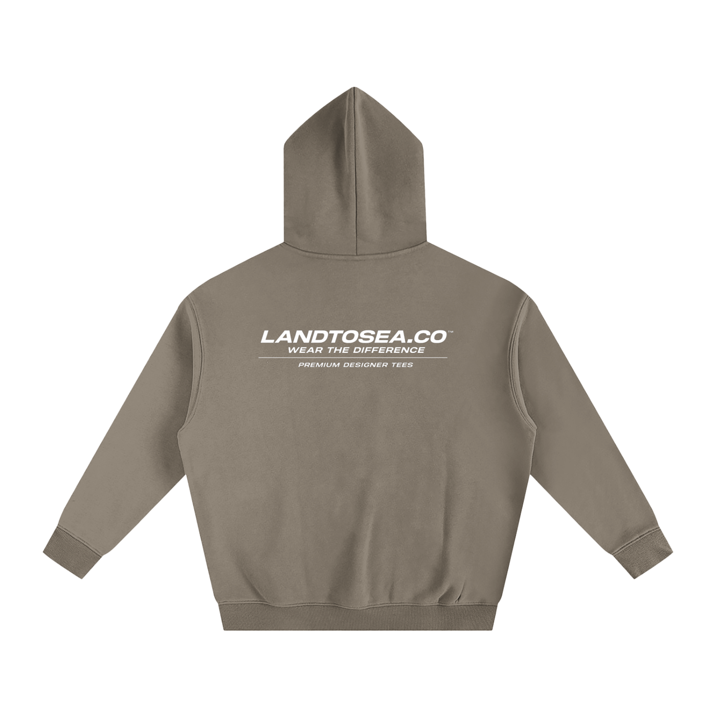 LANDTOSEA global hoodie white font v2