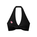 LTS Women's Pleated Halter gym/Sports Bra