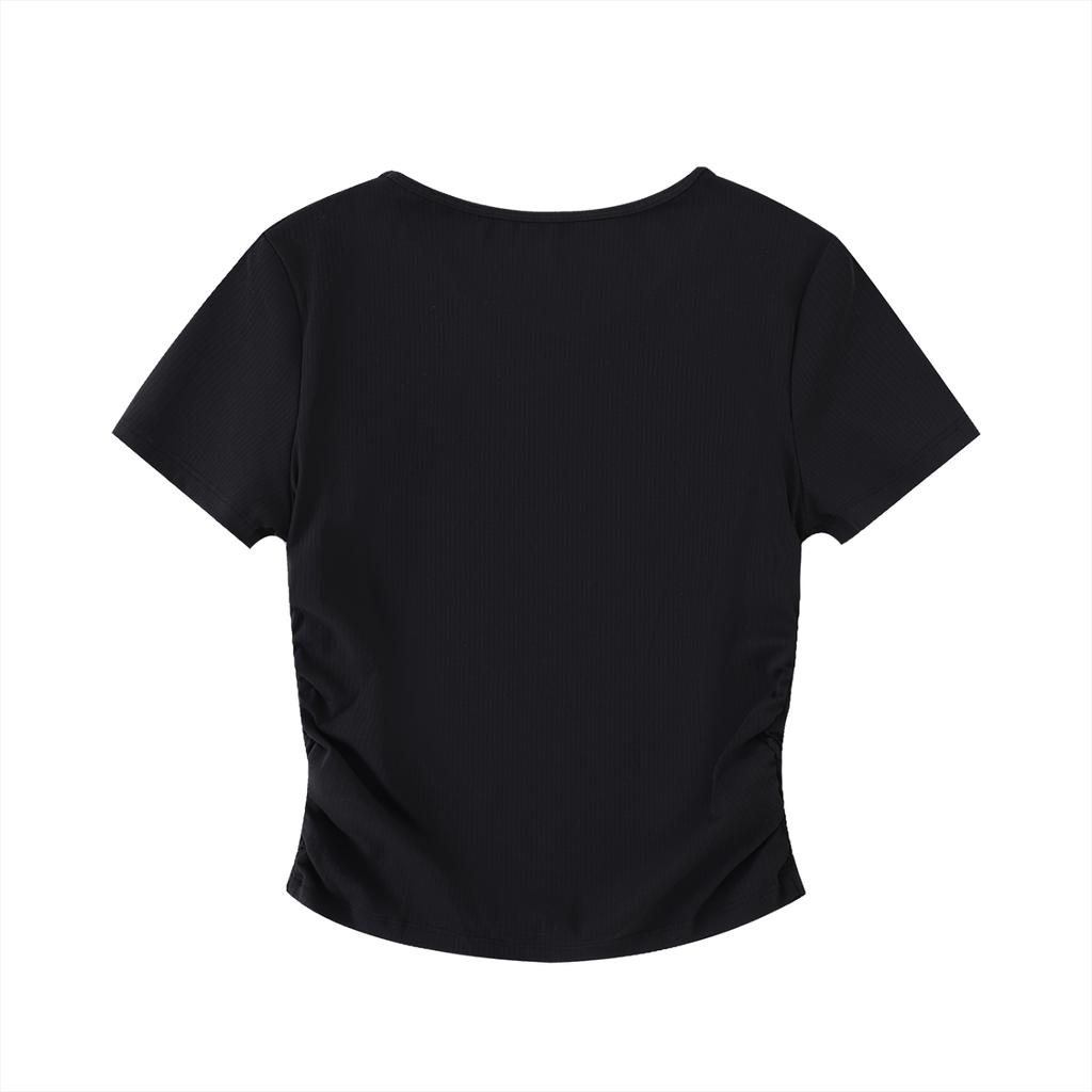 LTS Ruched Bodycon Crop Top