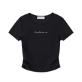 LTS Ruched Bodycon Crop Top