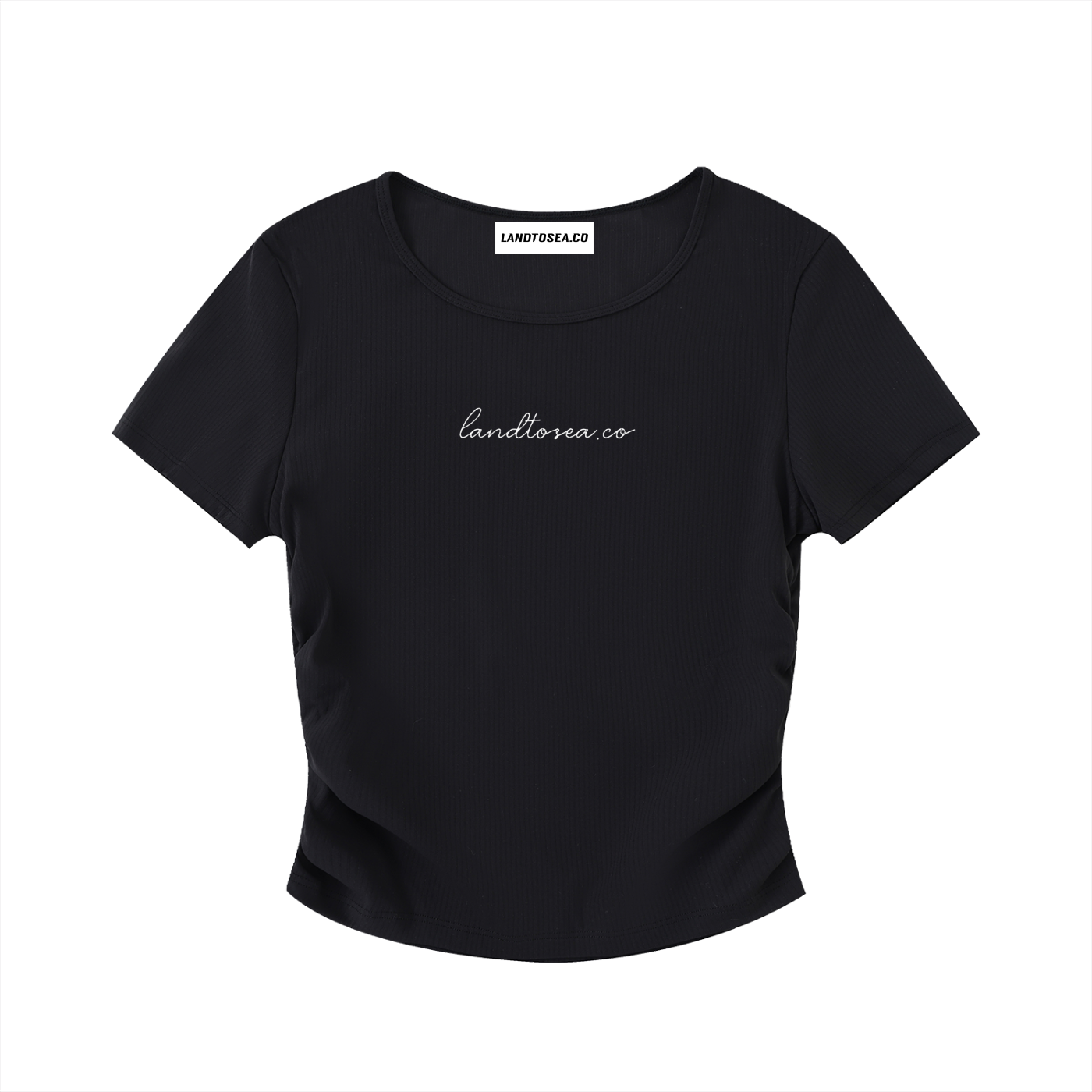 LTS Ruched Bodycon Crop Top