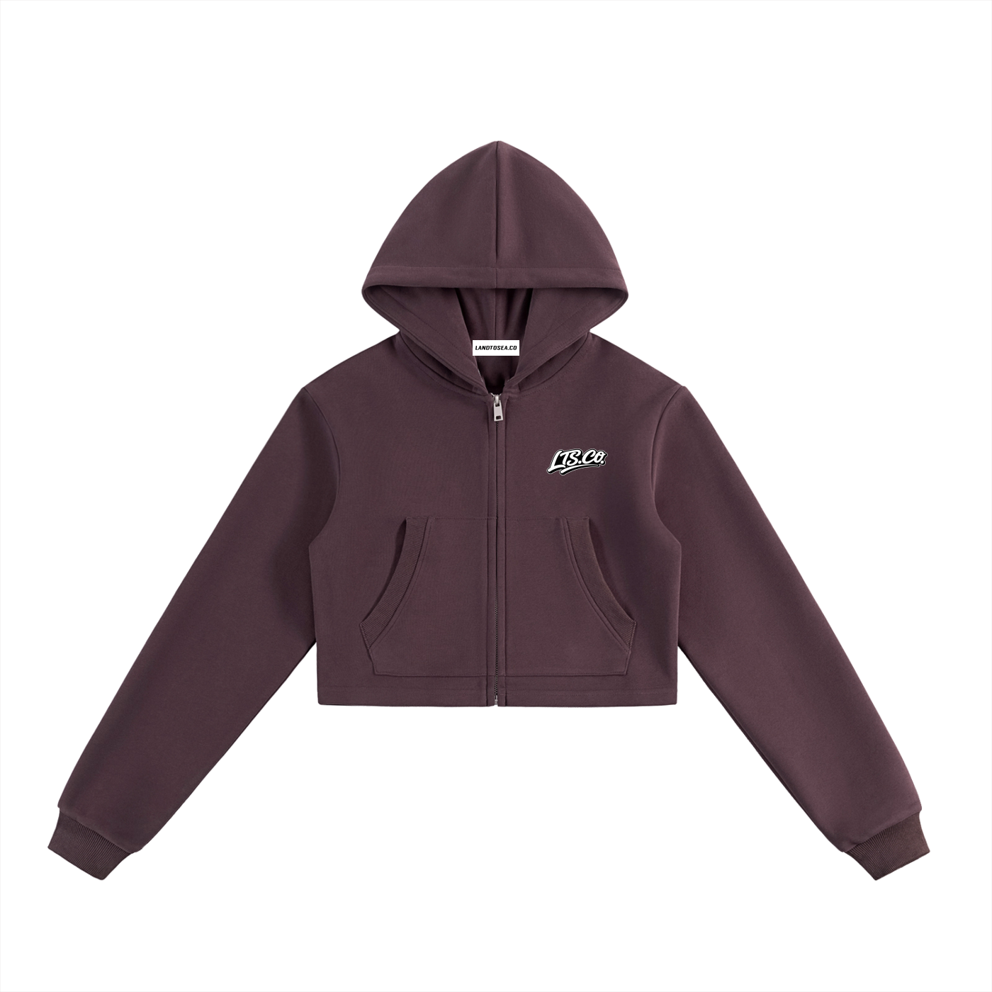 LTS Cropped Zip-Up Hoodie woman's
