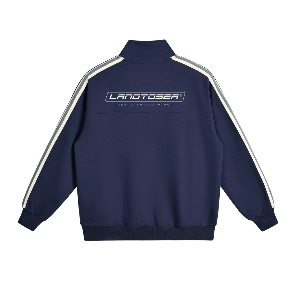 DESIGNER zip up crew