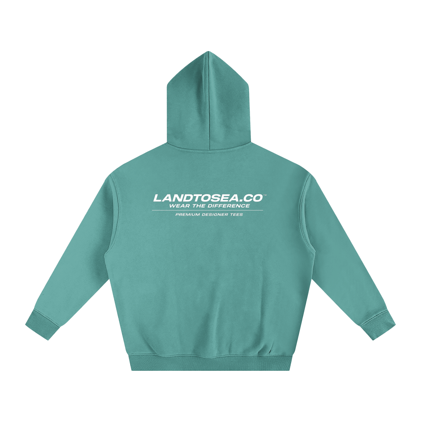 LANDTOSEA global hoodie white font v2