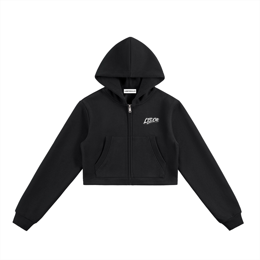 LTS Cropped Zip-Up Hoodie woman's