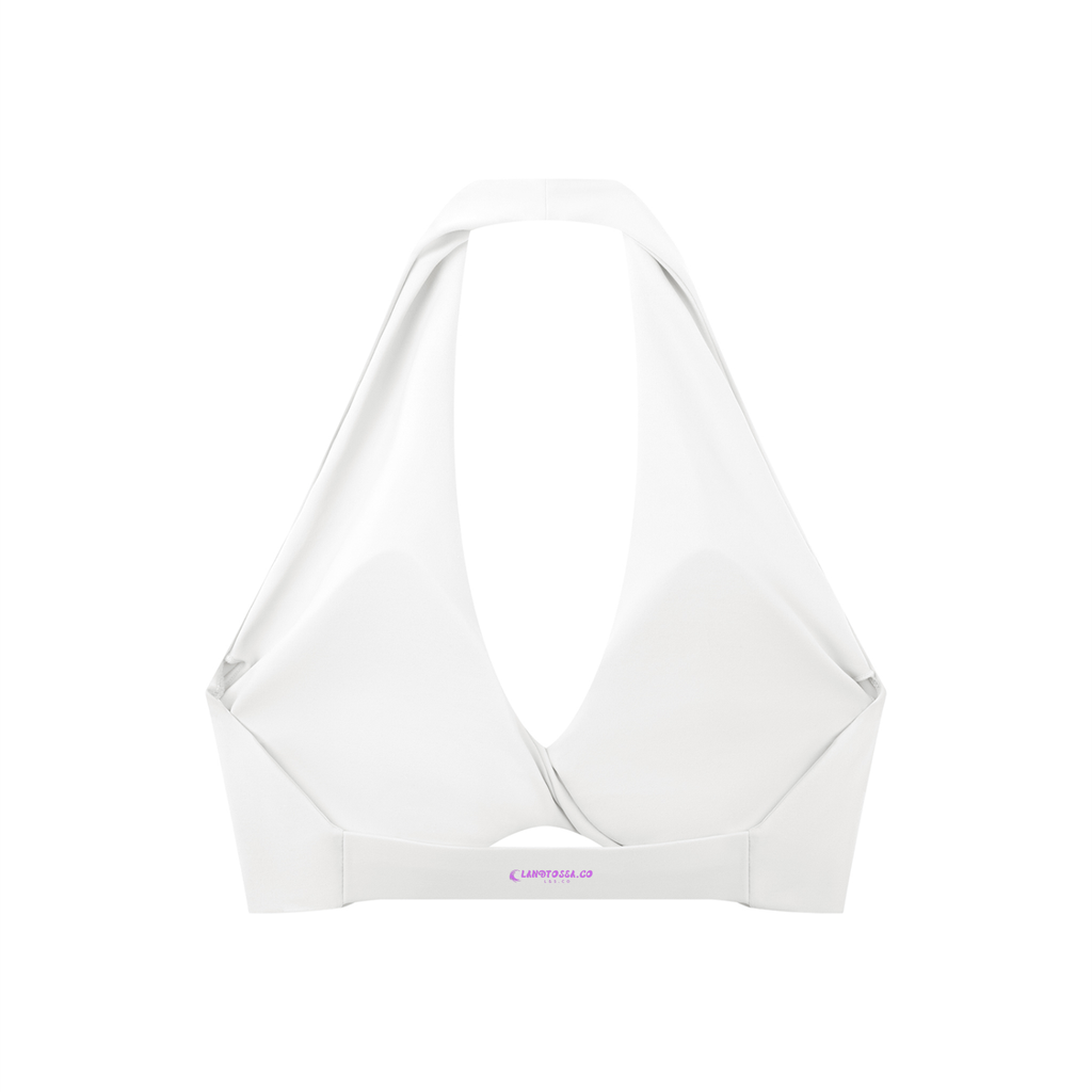 LTS Women's Pleated Halter gym/Sports Bra