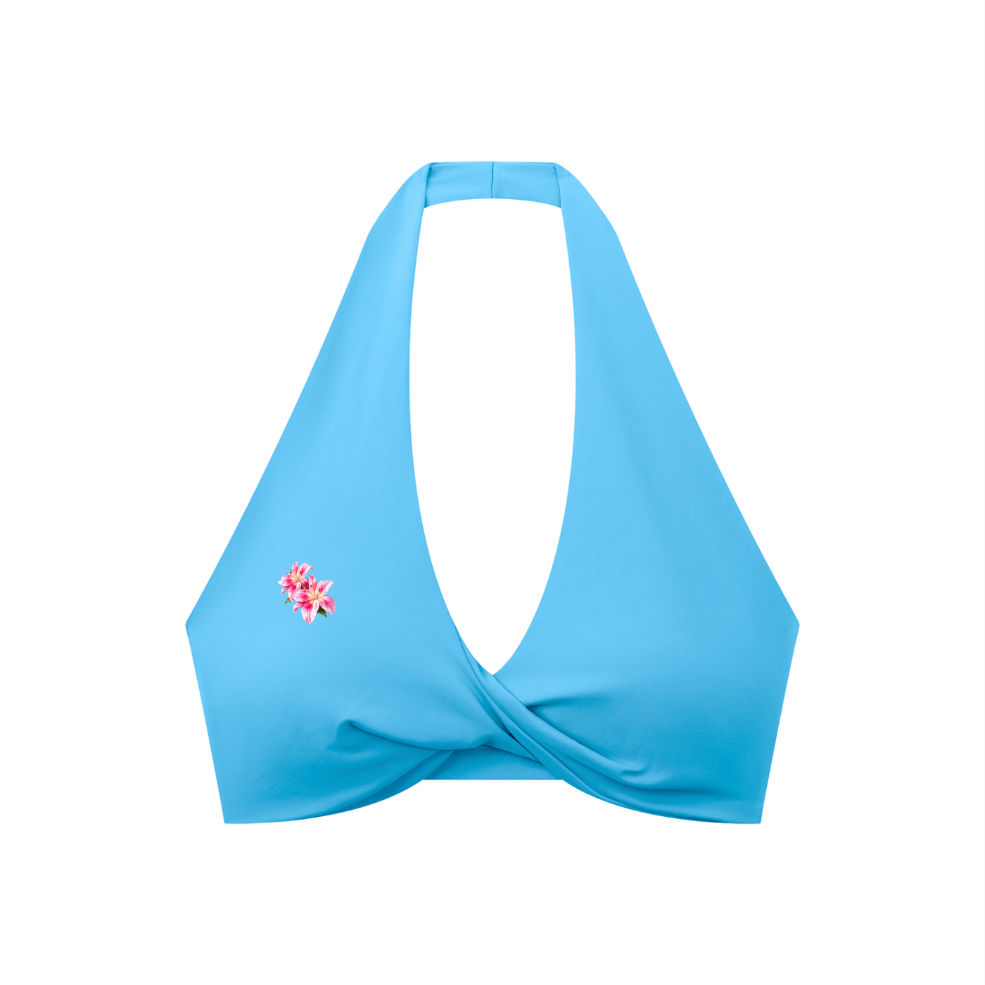 LTS Women's Pleated Halter gym/Sports Bra
