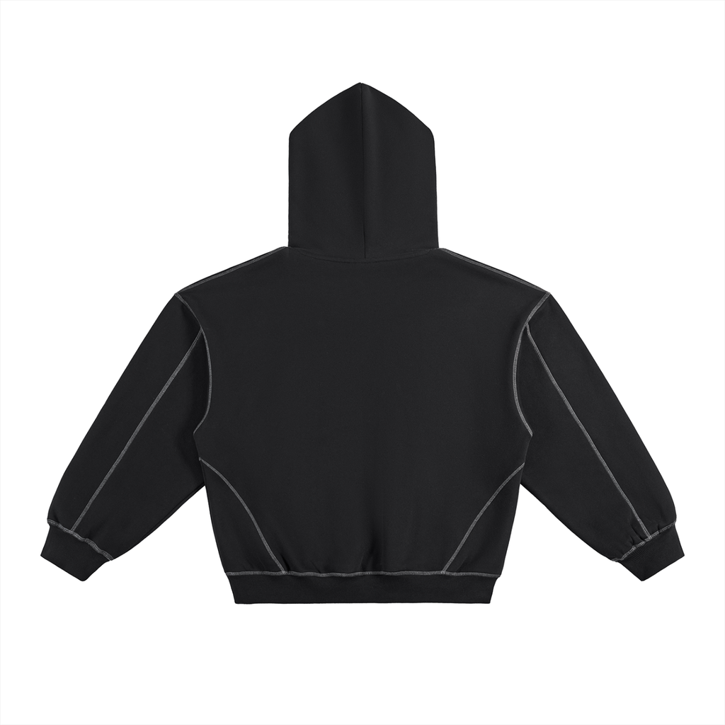 LANDTOSEA zipless stiched hoodie