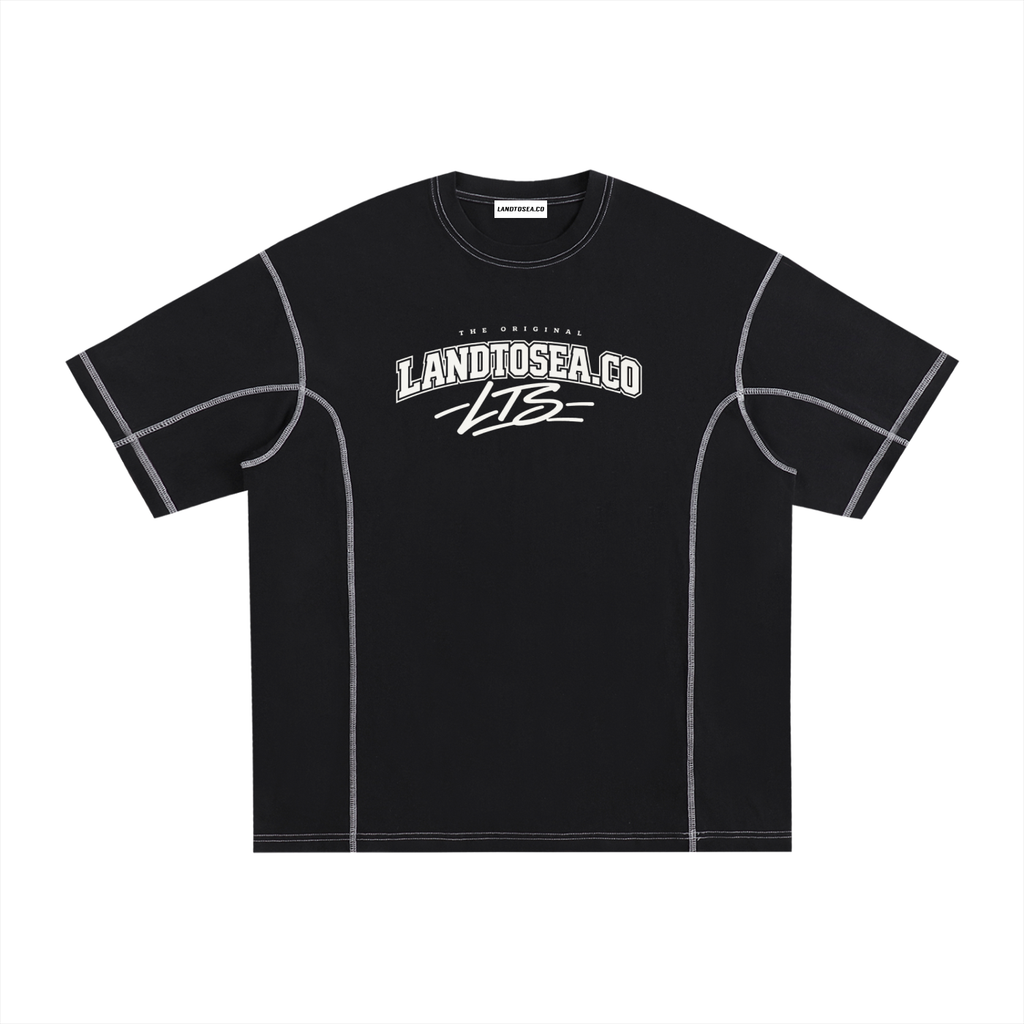 LANDTOSEA Stitched up tee