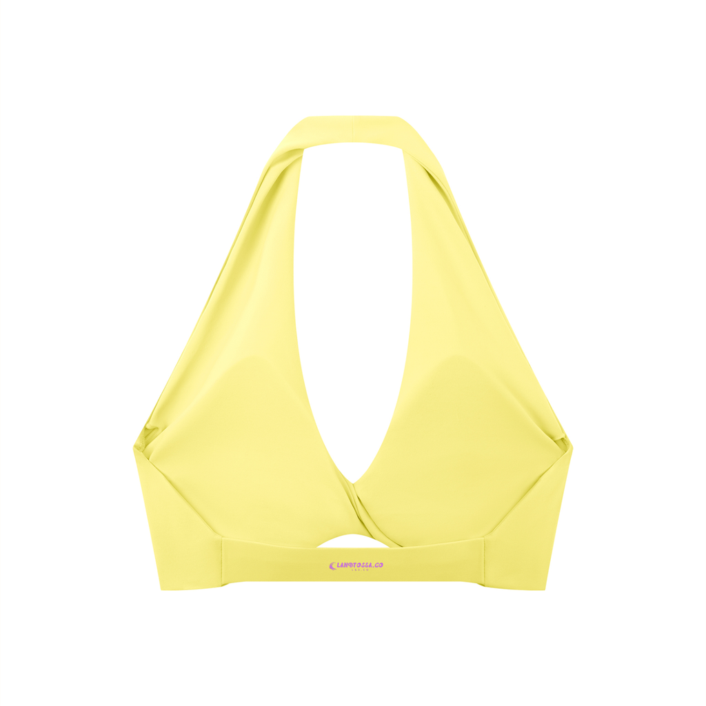 LTS Women's Pleated Halter gym/Sports Bra