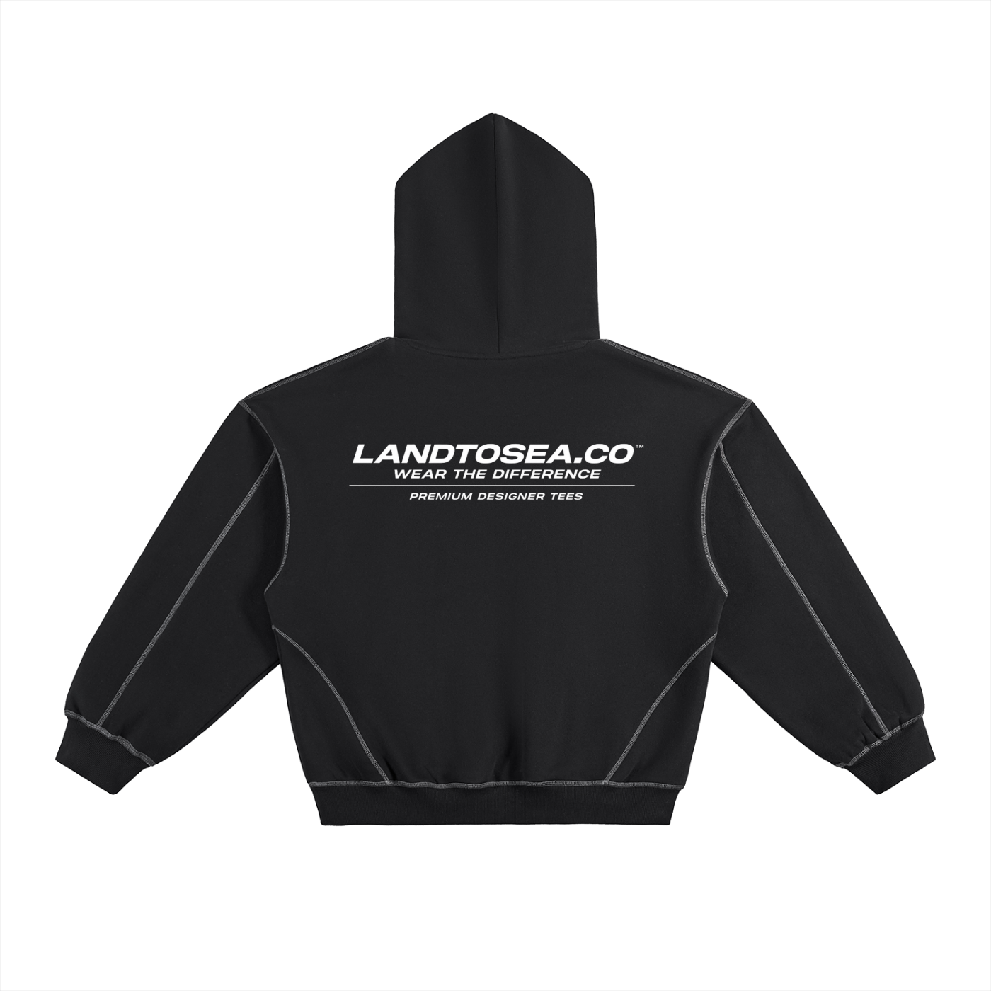 LANDTOSEA designer Stitched Hoodie