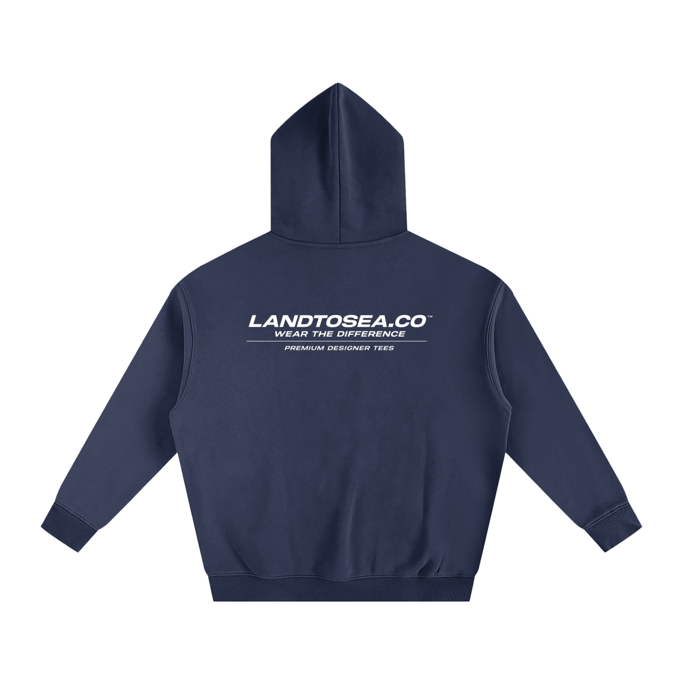 LANDTOSEA global hoodie white font v2