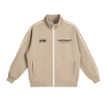 DESIGNER zip up crew white logo